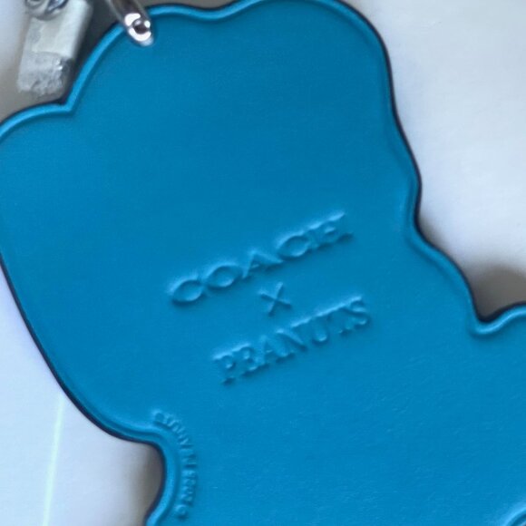 Coach x Peanuts 2025 Linus Leather Bag Charm Keychain CBG56 75th Anniversary - Picture 5 of 9